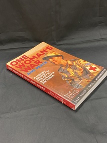 Front cover has a full page image of a female Air Force member in uniform. The title and author details are overlaid across the top of the image.The spine is dark red with white text.
