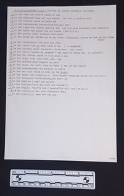 Page with typewritten poem by Sister Isabelle Williams