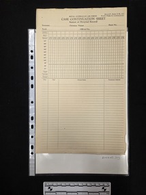Document - Printed documents - unfilled medical forms, Royal Australian Air Force, 1934 - 1943