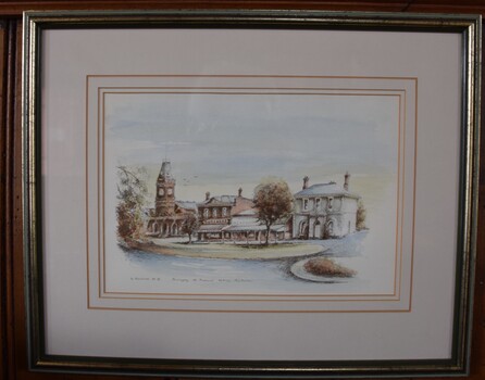 View of buildings in Learmonth Street, Buninyong, south side.