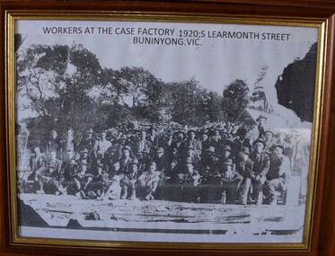 Print - Photograph, Workers at the Case Factory, 1920s Learmonth Street Buninyong, Circa 1900