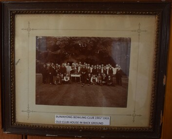 Club members of the Buninyong Bowling Club, 1902-1903