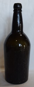 Dark green glass bottle of type used by Buninyong Brewery.