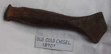 An old cold chisel from the 1890s, from the Buninyong area. 