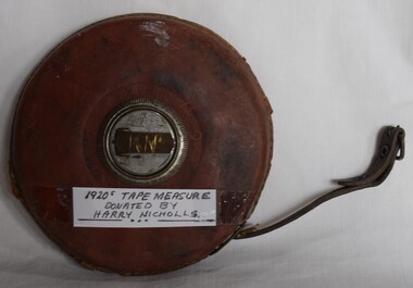 Builder's tape measure used in the 1920s.