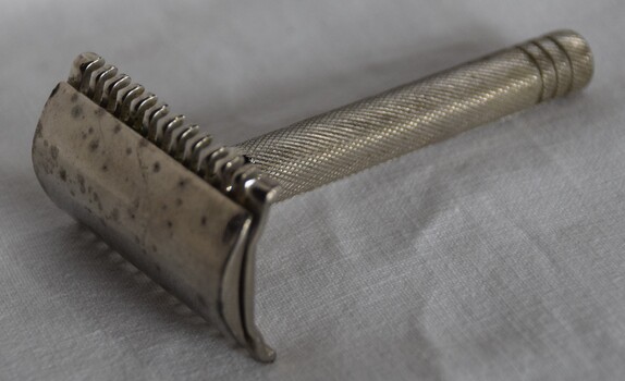 Silver shaving device.