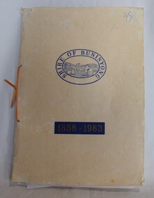 Commemorative booklet published in honour of the 125th Anniversary of the Shire of Buninyong.