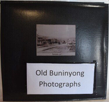 Copies of early photographs of Buninyong township, mostly streetscapes.