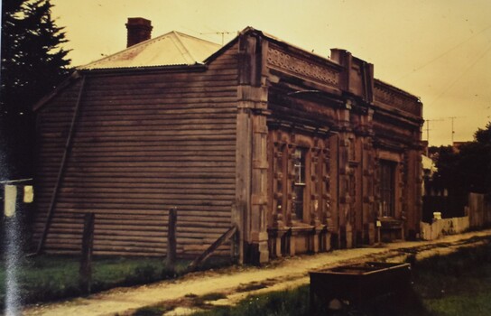 Photograph of the Old Buninyong Library taken by Barry Cox in October 1964