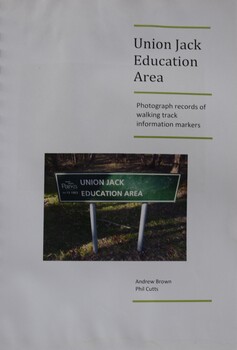 Booklet of information marker images used on the walking tracks in the Union Jack Education Reserve, Buninyong