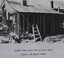 Weatherboards removed from side and rear walls of the Buninyong Library during restoration project, 1980s.
