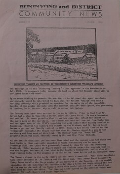 Buninyong and District Community News, with article on Buninyong Tannery.