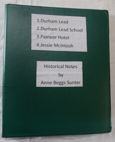 Folder containing notes and documents connected with Durham Lead and its school.