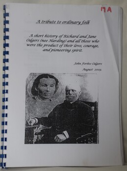 Short history of Richard and Jane Odgers and their descendants. 