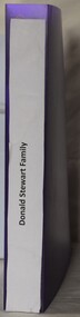 Folder of historical notes, documents and lists of Stewart Family in Buninyong.