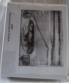 Ring binder with collated reference material on mining around Buninyong.