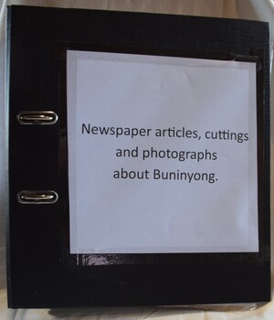 Folder of twenty historical; articles and notes about Buninyong.