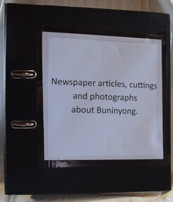 Folder of twenty historical; articles and notes about Buninyong.