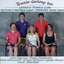 Premiership tennis players, some holding racquets