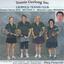 Premiership tennis team players holding racquets