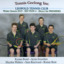 Premiership tennis team players holding racquets