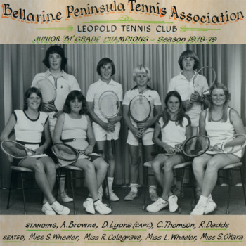 Photograph of tennis players in premiership team