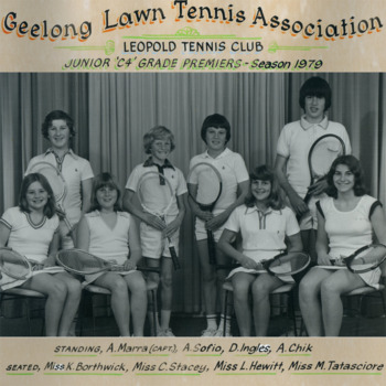 Photograph of tennis players in premiership team