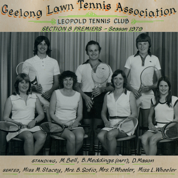 Photograph of tennis players in premiership team