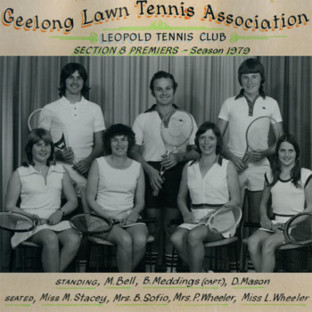 Photograph of tennis players in premiership team