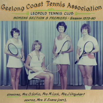 Photograph of tennis players in premiership team