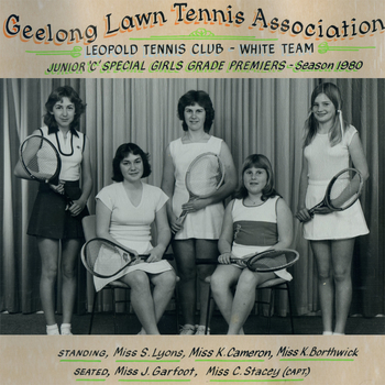 Photograph of tennis players in premiership team