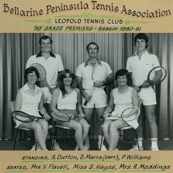 Photograph of tennis players in premiership team