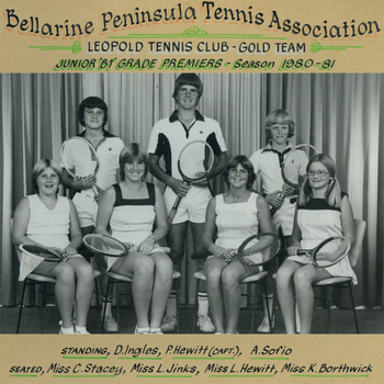 Photograph of tennis players in premiership team
