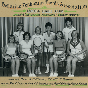 Photograph of tennis players in premiership team