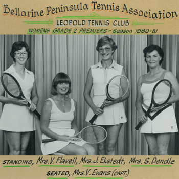 Photograph of tennis players in premiership team