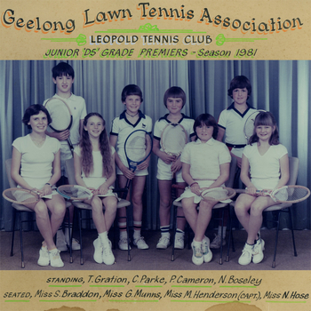 Photograph of tennis players in premiership team