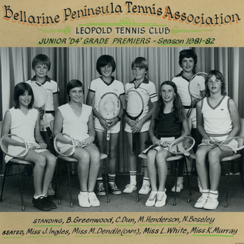 Photograph of tennis players in premiership team