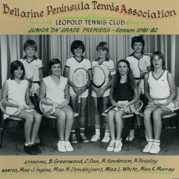 Photograph of tennis players in premiership team
