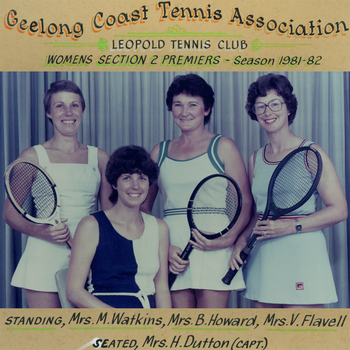 Photograph of tennis players in premiership team