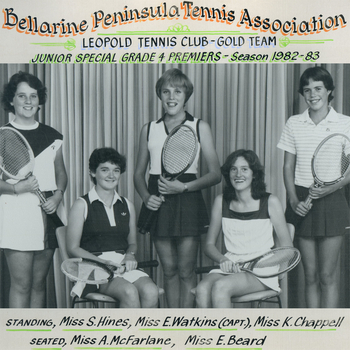 Photograph of tennis players in premiership team