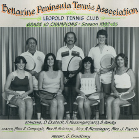 Photograph of tennis players in premiership team