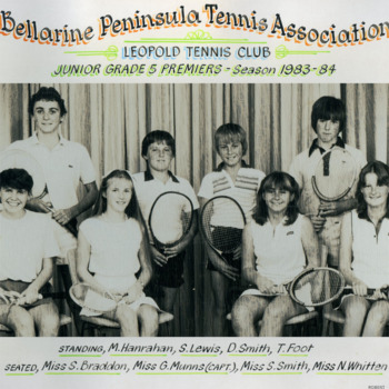 Photograph of tennis players in premiership team