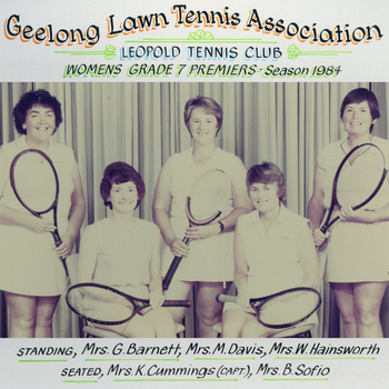 Photograph of tennis players in premiership team