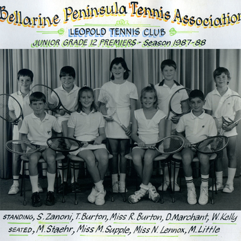 Photograph of tennis players in premiership team