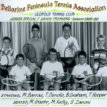 Photograph of tennis players in premiership team