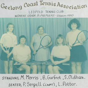 Photograph of tennis players in premiership team