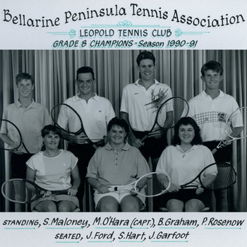 Photograph of tennis players in premiership team