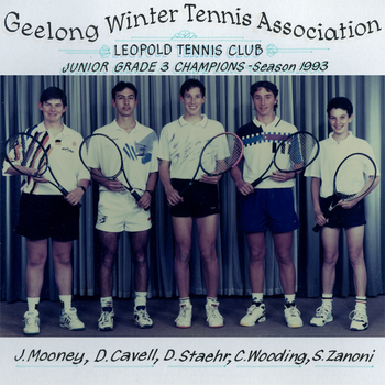 Photograph of tennis players in premiership team