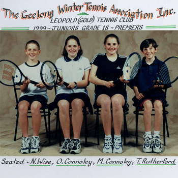 Photograph of tennis players in premiership team