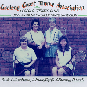 Photograph of tennis players in premiership team